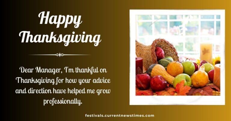 Thanksgiving Day Wishes To Manager