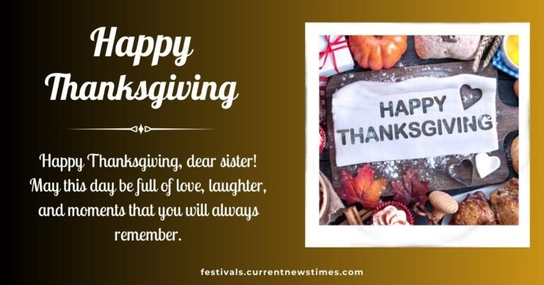 Thanksgiving Wishes For Sister
