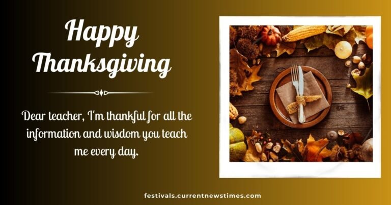 Thanksgiving Wishes For Teachers