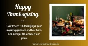 Thanksgiving Wishes To Leader