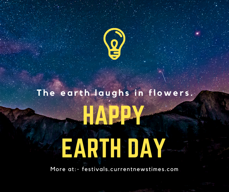 earth day poster with slogan