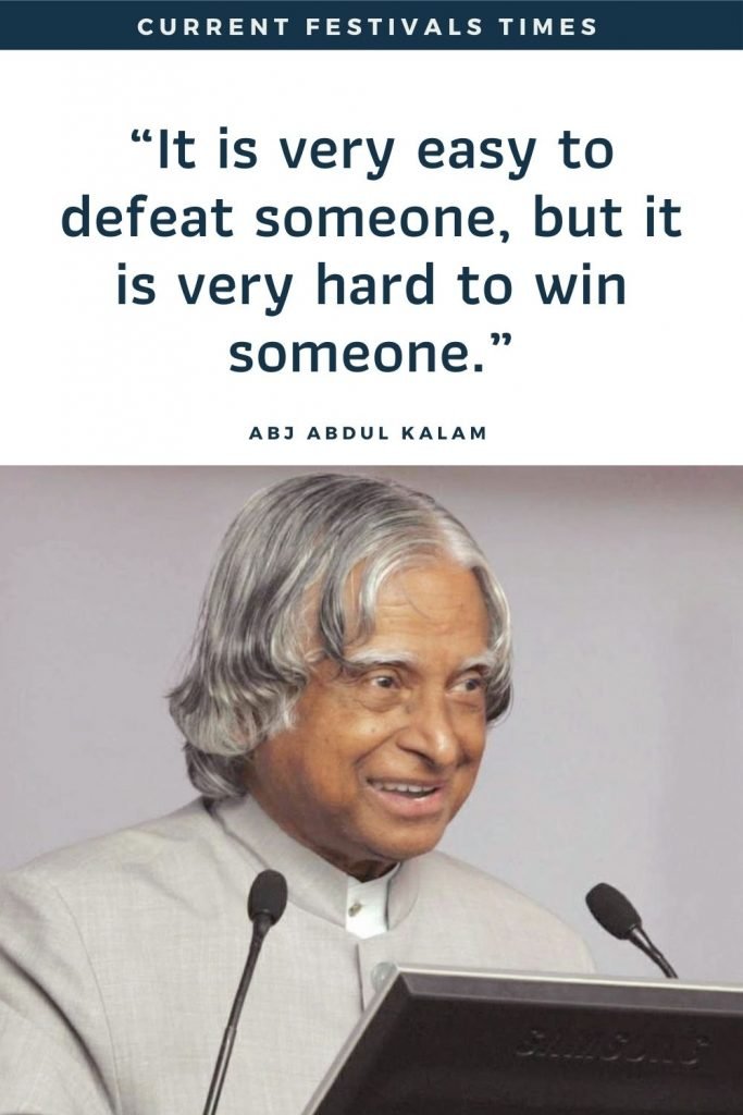 Top 131 Inspirational APJ Abdul Kalam Quotes – Current Festivals Times