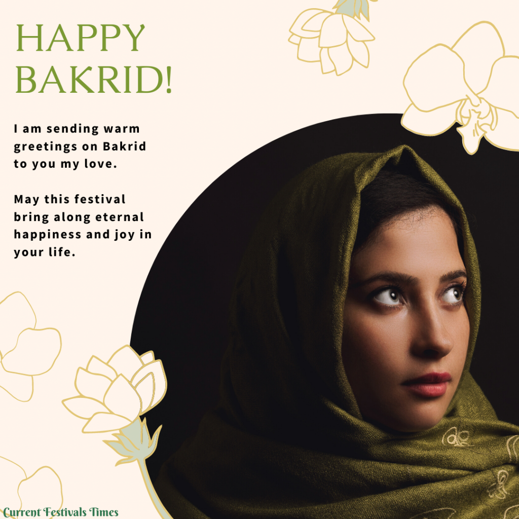 Bakrid wishes for lover