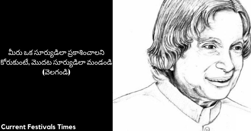 APJ Abdul Kalam Quotes in Telegu 