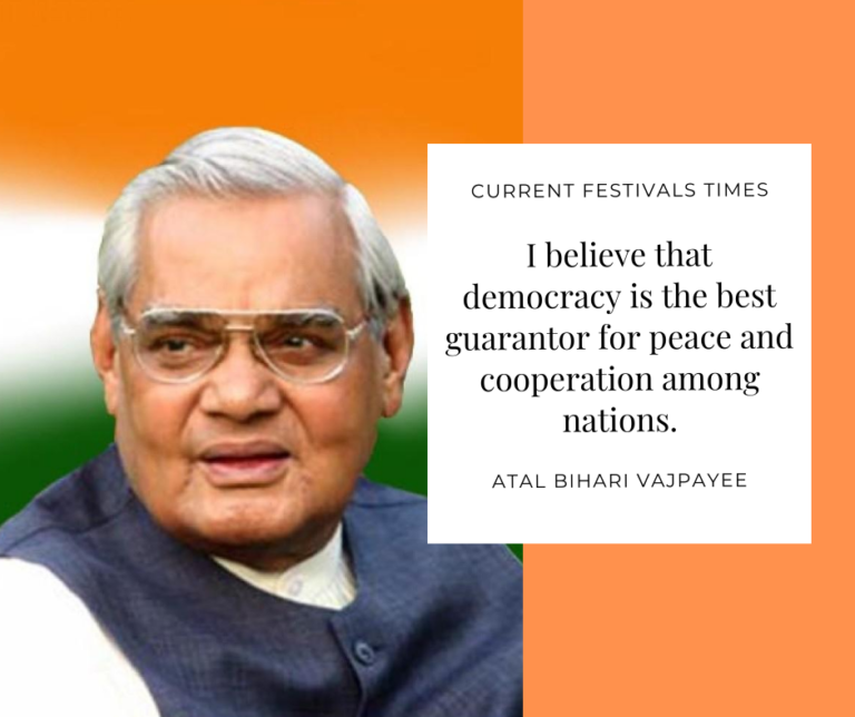 88 Famous Atal Bihari Vajpayee Quotes - Current Festivals Times