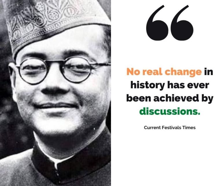 [Images] 25 Patriotic Netaji Subhas Chandra Bose Quotes & Slogans