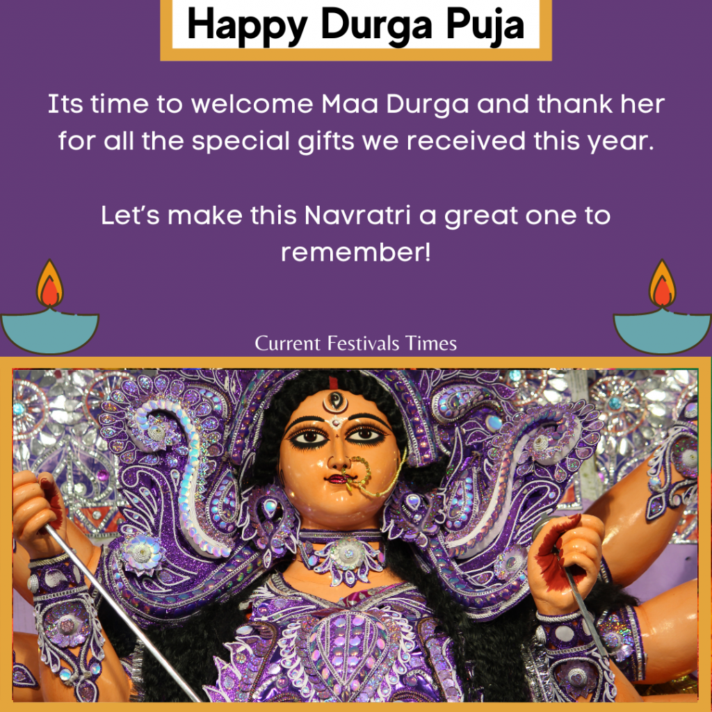 88+ Beautiful Durga Puja Wishes, Images, Quotes, Status!