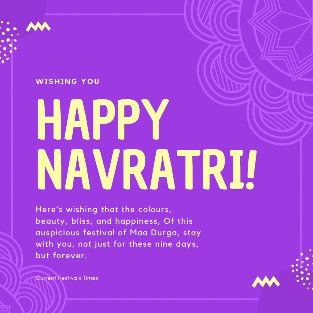 navratri wishes status
